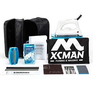 XCMAN Complete set voor ski's, snowboards, waxen met wax, universele wax, vierkantslijper, wax-rakel Ptex