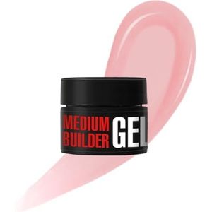 K Professional Medium Builder Gel Beige Pink UV LED - Builder Gel Naakt, Versterking 13 ml