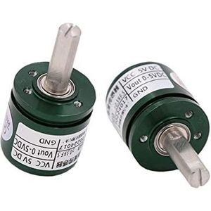 BUTPDYPEP DC 5V hal hoek sensor contactloze industriële 0-360 graden rotatie hoekverplaatsingssensor (kleur: 0,5-4,5 V uitgang)