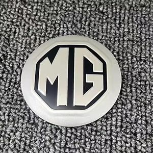 4 Stuks Stickers Wieldoppen Naafdoppen Voor MG MG3 2018-2023, Wiel Centre Cap Stickers Waterdichte Stofdichte Wiel Decoratie Wielnaafdoppen,Silver-65mm