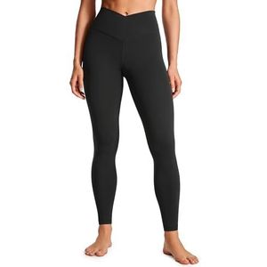CRZ YOGA Womens Butterluxe Cross Waist Workout Leggings 28"" V Crossover High Waisted Gym Yoga Leggings zwart XL
