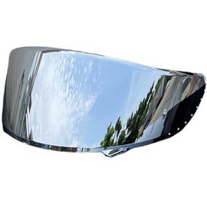 Motorhelm vizier lens, Helmvizier, CWR-1 gezichtsscherm vervangend Z7 UV-beschermend krasbestendig helmvizier for Z7 RF-1200 NXR X14 RF-SR X-Spirit (goud)(Silver)