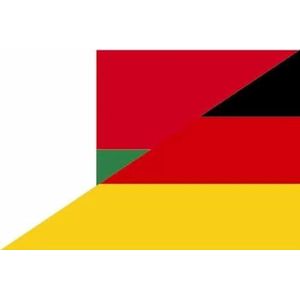 Sticker vlag Madagascar-Duitsland 8 x 5 cm sticker vlag vlag vlag