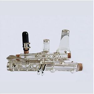 Plexiglass Klarinet, Transparante Klarinet, 17-key B-down Klarinet Klarinet, Met Lederen Tas Beginnende student klarinet