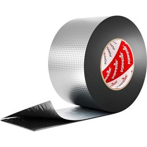 Poppstar Alu Butyl Tape (10 m x 75 mm x 1,5 mm) Aluminium Afdichtband Zelfklevend
