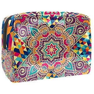 Waterdichte cosmetische tassen, kleurrijke geometrische reizen cosmetische tassen, multifunctionele draagbare make-up tassen, reizen cosmetische tas organizer voor vrouwen