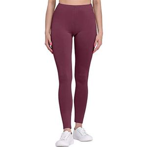 Bellivalini Dames Lange Legging van Viscose BLV50-147 (Weinrot, XXL)