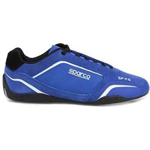 Sparco SP-F6_N Lage sportschoenen, rijschoenen voor heren, koningsblauw wit, 42 EU