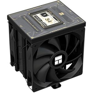 Thermalright Burst Assassin 120 Vision Black CPU-luchtkoeler - IPS 2,4-inch vierkant draaibaar display, 120 mm vooruit en achteruit ventilatorontwerp, ondersteuning Intel LGA1700/1150/1151/1200, AMD