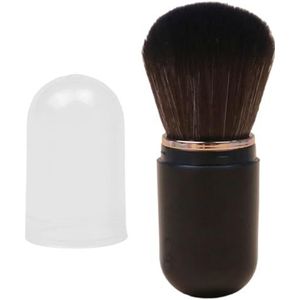 Intrekbare make-upkwast, intrekbare make-upkwast, draagbare make-upkwast, intrekbare reisrouge-kwast, zachte borstelharen voor dagelijks gebruik