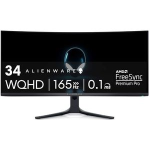 Dell - Alienware AW3423DWF - Monitor - Zwart, Grijs - 3440 x 1440 pixels