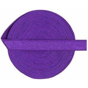 2 5 10 Yard 3/8"" 10mm Effen Glanzende Niet-vouwbare Elastische Spandex Satijnen Band Bh-band Hoofdband Jurk Naaikant Trim-Paars-2 Yards