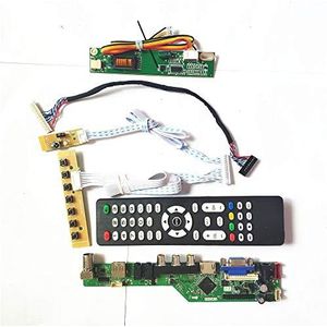 Voor B141PW01 V0 V1 V2 LCD panel monitor T.V53 drive card board LVDS 1CCFL 30Pin toetsenbord+Remote+Omvormer HDMI VGA USB AV DIY kit (B141PW01 V0)