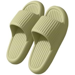 Slippers, Comfortabele pantoffels for mannen en vrouwen - zachte sandalen for binnen en buiten,voor dames en heren(Green,41 EU)