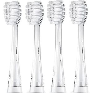 Seago SG513 Vervangingskoppen compatibel met YUNCHI K3 Baby's en Kinderen Elektrische Tandenborstel, 4 Zachte Reservekoppen (4 Kleine Borstelkoppen)