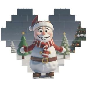 Kerst Kerstman Sneeuwman En Boom Leuke Puzzel - Een Boeiende Hersenstimulator Voor Familie Vrije Tijd En Entertainment