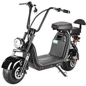 Fat Tire E-scooter, elektrische scooter, 48 V, lithium-batterij, volwassenen, elektrische scooter, citycoco, 2 zitplaatsen