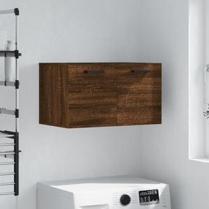 DIGBYS Wandkast Bruin Eiken 60x36,5x35 cm Engineered Wood