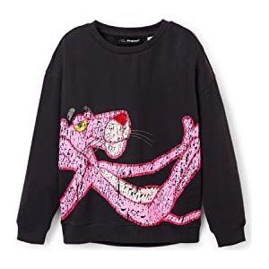 Desigual Girl's Negro 2006 Dark Grey Sweater, Black, M