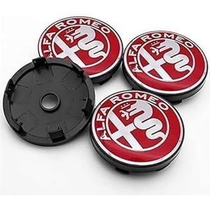 SJZZJMZ 4 stuks auto wieldoppen voor Alfa Romeo 40mm