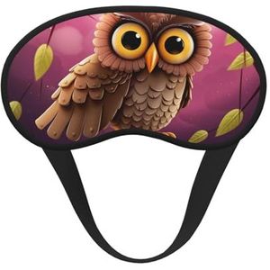 Uil slaapmasker voor vrouwen meisjes mannen zacht comfortabel oogmasker met verstelbare riem verduisterende oogslaap schaduwhoes voor reizen yoga dutje ploegendienst werk