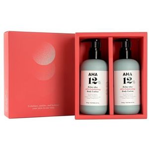 [VILLAGE11FACTORY] RELAX DAY AHA EXFOLIATING BODY LOTION DUO SET (2X 300 g) Koreaanse Verzorging - Exfoliërende en Hydraterende Lichaamslotion - 12% Glycolzuur - Verwijdert Dode Huidcellen - Cadeauset
