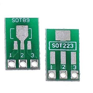 Reland Sun 10 STKS SMD naar DIP Adapter PCB Proto Board Kit SOP8 SOP10 SOP14 SOP16 SOP20 SOP24 SOP28 0402/0603/0805 SMT SOT89/SOT223 TQFP100 QFN32 QFN4/48adapter naar T89-SOT223)