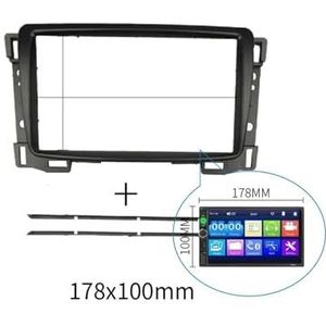 Autoradioframe Voor Voor Sail 2010+ Autoradio Dashboard Dubbel 2 Din DVD GPS Stereo Speler Paneel Dashboard Montage Trim Kit Refit Frame Bezel(178X100mm)