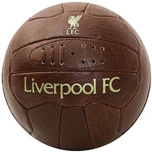 Liverpool FC bruin kunstleer retro ontwerp officiële voetbal maat 5 bal