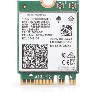 HighZer0 Electronics AX210 WiFi 6E Card | Tri-Band 2.4/5/6 GHz Wi-Fi | Up to 2.4 Gbps | M.2 Wifi Card for PC | No vPro | Supports Bluetooth 5.3 & Intel, AMD, Windows 10/11, Linux | AX210NGW