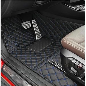 Automatten Tapijt Voor Ford Voor Focus MK2.5 2006-2011 Vloermat All Weather Waterdicht Antislip Tapijten Vloermatten Set All-Weather vloermattenset(Zwart Blauw 1)