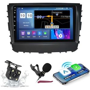 Android 14 Auto Stereo Navi voor Ssangyong Tivolan (2019-2021) 9 ""QLED-scherm Autoradio met draadloze carplay Android Auto GPS-navigatie met Bluetooth 5.0 HIFI FM 5G-WiFi SWC RDS MIC,M200s
