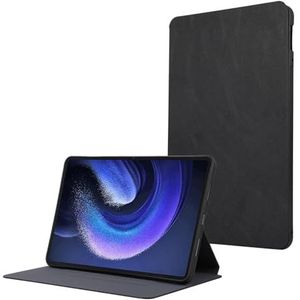 BZN for Xiaomi Pad 6 TPU Flip Tablet Beschermende lederen tas (zwart) (rood) (groen) enz (Color : Black)