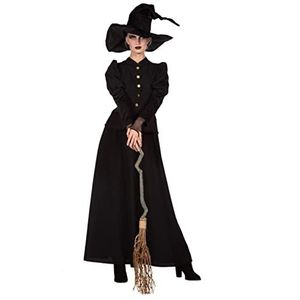 Wilbers & Wilbers Heksenkost? m heksen dames heksenjurk jurk zwart Halloween carnaval 38