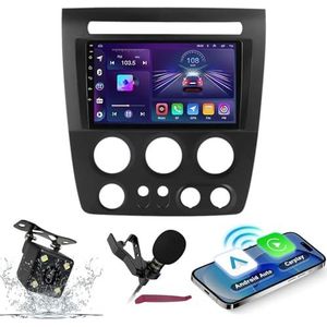Android 14 Autoradio Navi voor H-ummer H3 2005-2010 9 ""Screenradio met draadloze carplay Android Car GPS Navigatieondersteuning Bluetooth 5.0 HIFI FM 5G-WiFi SWC MIC-camera,M700s
