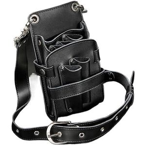 Kapperstas voor uitrusting Opvouwbare haarschaar tas Kam tas Heuptas Messenger tas Houder Kappers salon Haar knippen Schaar tassen Kappers tas(C)