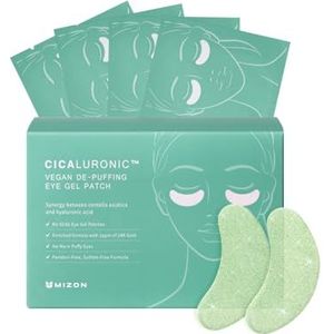 [MIZON] CICALURONIC VEGAN DE-PUFFING EYE GEL-PATCHES (x42) VEGAN Koreaanse huidverzorging - Laat leeglopen en verheldert - Oogverzorging - Anti-aging/Anti-rimpels - Vermindering van donkere kringen