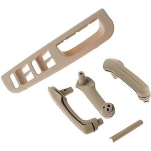 Deurgreep auto interieur Voor VW Voor Bora Voor Golf Voor MK4 1998-2004 Binnendeurgreep Afdekpaneel ABS Plastic Vervangende Afwerking(5PC-Beige)