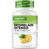 Bromelaïne Intenso - 750 mg (7500 F.I.P) - 120 maagsapresistente capsules - Extra hoge dosis - Natuurlijk ananasextract - Veganistisch