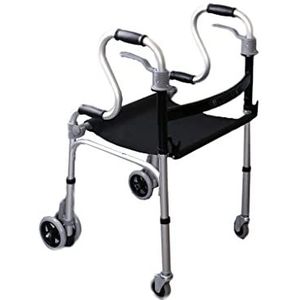 Senioren rollende rollator opvouwbare rollator, in hoogte verstelbare volwassen rollator, rollator voor oudere gebruikers - eenvoudig te monteren (A) Decoration