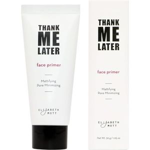Elizabeth Mott Thank Me Later Face Primer - Matterende Make-up Base Primer voor glans en Olie Controle - Porie Minimizer, Verzacht rimpels en fijne lijntjes - Langdurige Make-up Gripping Formule, 30g