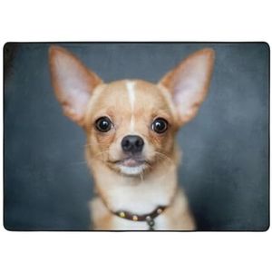OdDdot Leuke Chihuahua Print Gebied Tapijt Antislip Yoga Mat Vloer Tapijt Home Decor Voor Woonkamer Slaapkamer 203x148 Cm