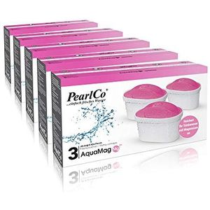 PearlCo - AquaMag unimax Pack 15 waterfilterpatronen - met magnesium - past bij Brita Maxtra