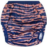 Swim Essentials Zwemluier Wasbaar - 0-3 jaar (Blauw/Oranje Zebra)