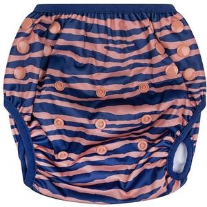 Swim Essentials Zwemluier Wasbaar - 0-3 jaar (Blauw/Oranje Zebra)