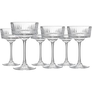 Pasabahce Elysia Pack van 6 Champagne Cups, Glas, Cl 26