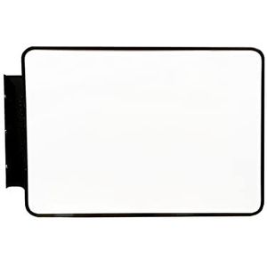 Dubbelzijdig verlichte LED projecterende bord lichtbak 80 x 60 cm rechthoek buiten reclame bord (zwart)
