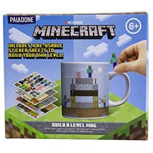 Paladone PP6730MCF,Minecraft Koffie Mok - Bouw een Niveau Grote Koffie Beker, 325ml,1 stuk (1 pak),veelkleurig