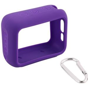 Siliconen beschermhoes voor JBL GO4 Bluetooth-luidspreker, volledige hoes, stofdicht, verdikte beschermhoes (paars)