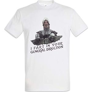 Urban Backwoods I Fart In Your General Direction Heren T-Shirt Wit Maat L